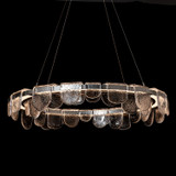 Hubbardton Forge - 139982-LED-STND-85-ZM0846 - Riverbed Circular LED Pendant - Riverbed - Sterling