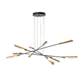 Hubbardton Forge - 131412-SKT-LONG-10-86-WC0822 - Flight 10-Light Pendant - Flight - Black