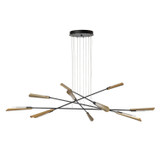 Hubbardton Forge - 131412-SKT-LONG-10-86-WC0822 - Flight 10-Light Pendant - Flight - Black