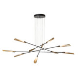 Hubbardton Forge - 131412-SKT-LONG-10-86-WC0822 - Flight 10-Light Pendant - Flight - Black
