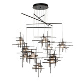Hubbardton Forge - 131160-SKT-STND-14-YC0305 - Tura 10-Light Frosted Glass Mobile Pendant - Tura - Oil Rubbed Bronze