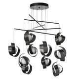 Hubbardton Forge - 131158-SKT-STND-89-GG0711 - Riza 10-Light Mobile Pendant - Riza - Ink