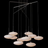 Hubbardton Forge - 131157-SKT-STND-82-GS0818 - Clouds 10-Light Mobile Pendant - Clouds - Vintage Platinum