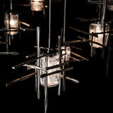 Hubbardton Forge - 131156-SKT-STND-14-II0728 - Tura 10-Light Seeded Glass Mobile Pendant - Tura - Oil Rubbed Bronze