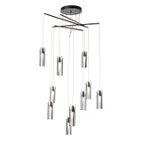 Hubbardton Forge - 131154-SKT-STND-89-ZM0065 - Exos 10-Light Mobile Pendant - Exos - Ink