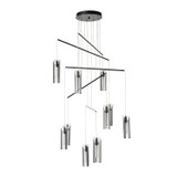 Hubbardton Forge - 131154-SKT-STND-89-ZM0065 - Exos 10-Light Mobile Pendant - Exos - Ink
