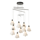 Hubbardton Forge - 131152-SKT-STND-07-SH1987 - Mobius 10-Light Mobile Pendant - Mobius - Dark Smoke