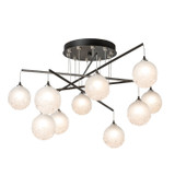 Hubbardton Forge - 131151-SKT-STND-14-FD0750 - Fritz Globe 10-Light Mobile Pendant - Fritz - Oil Rubbed Bronze