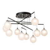 Hubbardton Forge - 131151-SKT-STND-14-FD0750 - Fritz Globe 10-Light Mobile Pendant - Fritz - Oil Rubbed Bronze