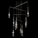 Hubbardton Forge - 131149-SKT-STND-82-ZM0434 - Link 10-Light Clear Glass Mobile Pendant - Link - Vintage Platinum