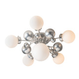 Hubbardton Forge - 128716-SKT-85-GG0639 - Sprig 6-Light Semi-Flush - Sprig - Sterling