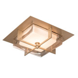 Hubbardton Forge - 126400-LED-84-ZM0827 - Axis Flush Mount - Axis - Soft Gold