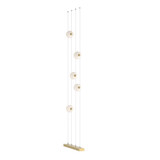 Hubbardton Forge - 289520-LED-STND-86-GG0668 - Abacus 5-Light Floor to Ceiling Plug-In LED Lamp - Abacus - Modern Brass