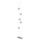 Hubbardton Forge - 289520-LED-STND-20-YL0668 - Abacus 5-Light Floor to Ceiling Plug-In LED Lamp - Abacus - Natural Iron