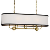 Kichler - 52467NBR - Eight Light Linear Chandelier - Heddle - Natural Brass