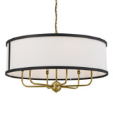 Kichler - 52466NBR - Six Light Chandelier - Heddle - Natural Brass