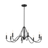 Kichler - 52456BKT - Eight Light Chandelier - Freesia - Textured Black