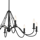 Kichler - 52456BKT - Eight Light Chandelier - Freesia - Textured Black