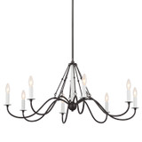 Kichler - 52456AVI - Eight Light Chandelier - Freesia - Anvil Iron