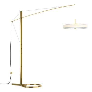 Hubbardton Forge - 234510-LED-86-SH1970 - LED Floor Lamp - Disq - Modern Brass