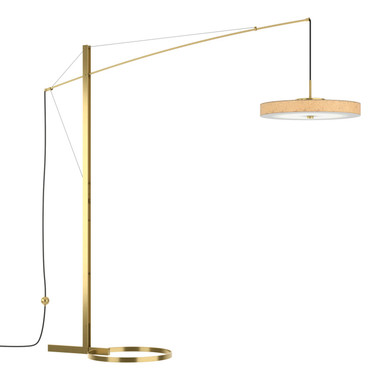 Hubbardton Forge - 234510-LED-86-SG1970 - LED Floor Lamp - Disq - Modern Brass
