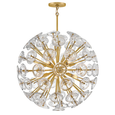 Fredrick Ramond - FR46905UB - LED Chandelier - Maya - Unlacquered Brass
