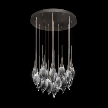 Fine Art Handcrafted Lighting - 100145-7 - LED Pendant - Mayu - Black