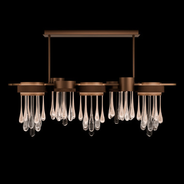 Fine Art Handcrafted Lighting - 100139-8 - LED Linear Pendant - Rain - Copper