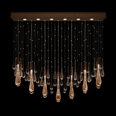 Fine Art Handcrafted Lighting - 100138-8 - LED Pendant - Rain - Copper