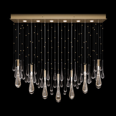 Fine Art Handcrafted Lighting - 100138-6 - LED Pendant - Rain - Bronze