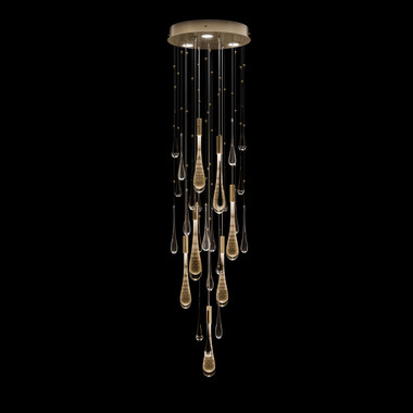 Fine Art Handcrafted Lighting - 100136-6 - LED Pendant - Rain - Bronze