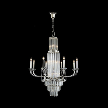 Fine Art Handcrafted Lighting - 20028-0-4 - LED Chandelier - Mariner Luxury - Polished Silver