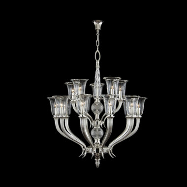 Fine Art Handcrafted Lighting - 20017-1-387 - LED Chandelier - Mariner Luxury - Antique Silver Plated