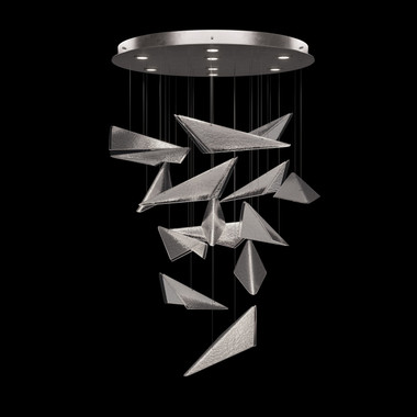 Fine Art Handcrafted Lighting - 100120-44 - LED Pendant - Volo - Silver