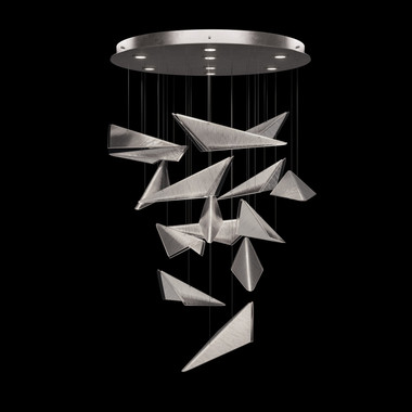 Fine Art Handcrafted Lighting - 100120-41 - LED Pendant - Volo - Silver