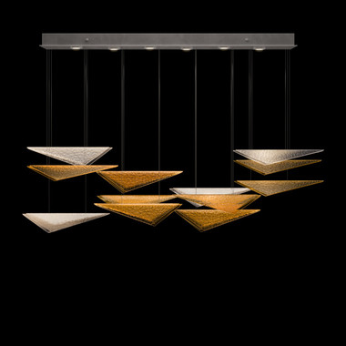 Fine Art Handcrafted Lighting - 100118-46 - LED Pendant - Volo - Silver