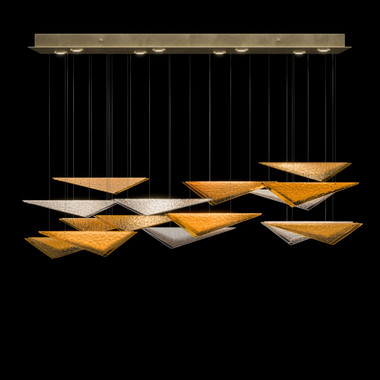 Fine Art Handcrafted Lighting - 100117-56 - LED Pendant - Volo - Soft Gold
