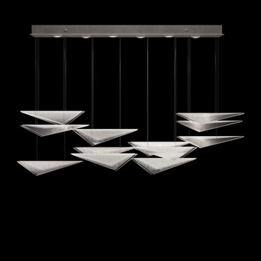 Fine Art Handcrafted Lighting - 100118-41 - LED Pendant - Volo - Silver