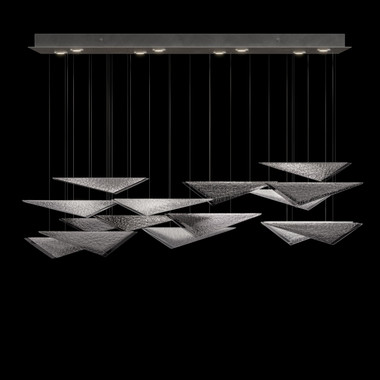 Fine Art Handcrafted Lighting - 100117-45 - LED Pendant - Volo - Silver