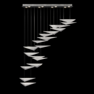 Fine Art Handcrafted Lighting - 100116-44 - LED Pendant - Volo - Silver
