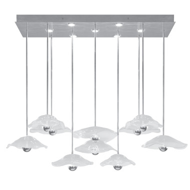 Fine Art Handcrafted Lighting - 100062-43 - LED Pendant - Embark - Silver