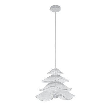 Fine Art Handcrafted Lighting - 100061-43 - LED Pendant - Embark - Silver