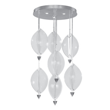 Fine Art Handcrafted Lighting - 100060-43 - LED Pendant - Embark - Silver