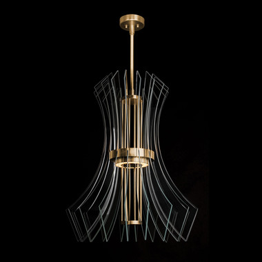 Fine Art Handcrafted Lighting - 916840-2ST - LED Pendant - Newton - Gold