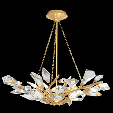 Fine Art Handcrafted Lighting - 907840-2ST - Six Light Pendant - Foret - Gold