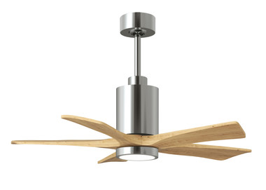 Matthews Fan Company - PA5-CR-LM-42 - 42" Ceiling Fan - Patricia-5 - Polished Chrome