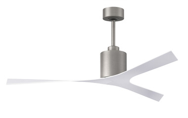 Matthews Fan Company - MK-BN-WH - Ceiling Fan - Molly - Brushed Nickel