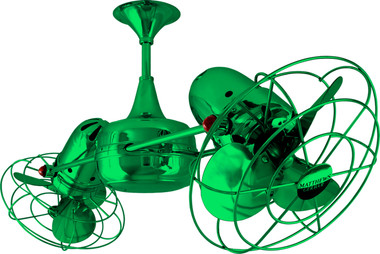 Matthews Fan Company - DD-GREEN-MTL - Ceiling Fan - Duplo-Dinamico - Esmeralda