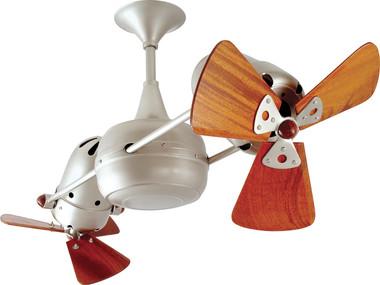 Matthews Fan Company - DD-BN-WD-DAMP - Ceiling Fan - Duplo-Dinamico - Brushed Nickel