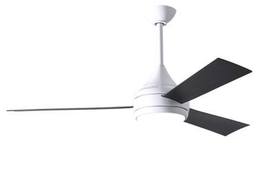 Matthews Fan Company - DA-WH-BB - 52" Ceiling Fan - Donaire - Gloss White